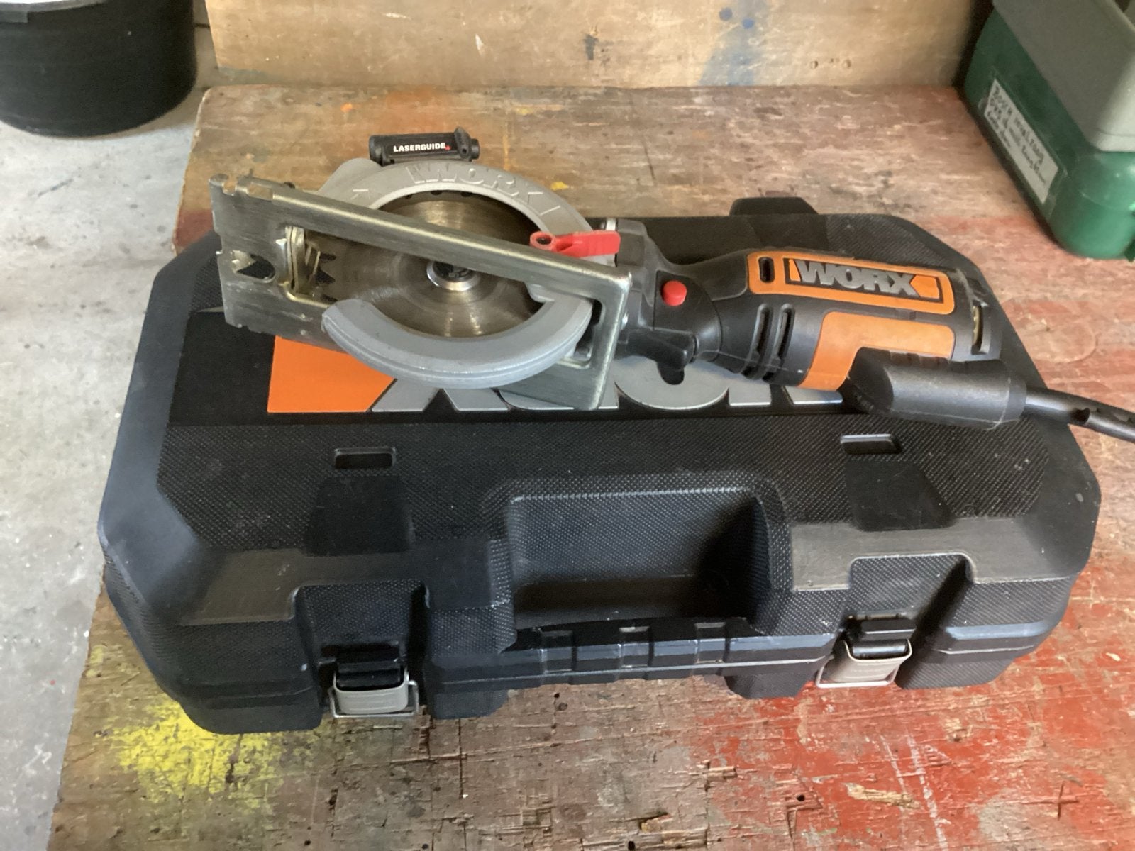 Invalzaagmachine WORX WX 427 met koffer, Ophalen, Gebruikt, Invalzaag, 600 tot 1200 watt