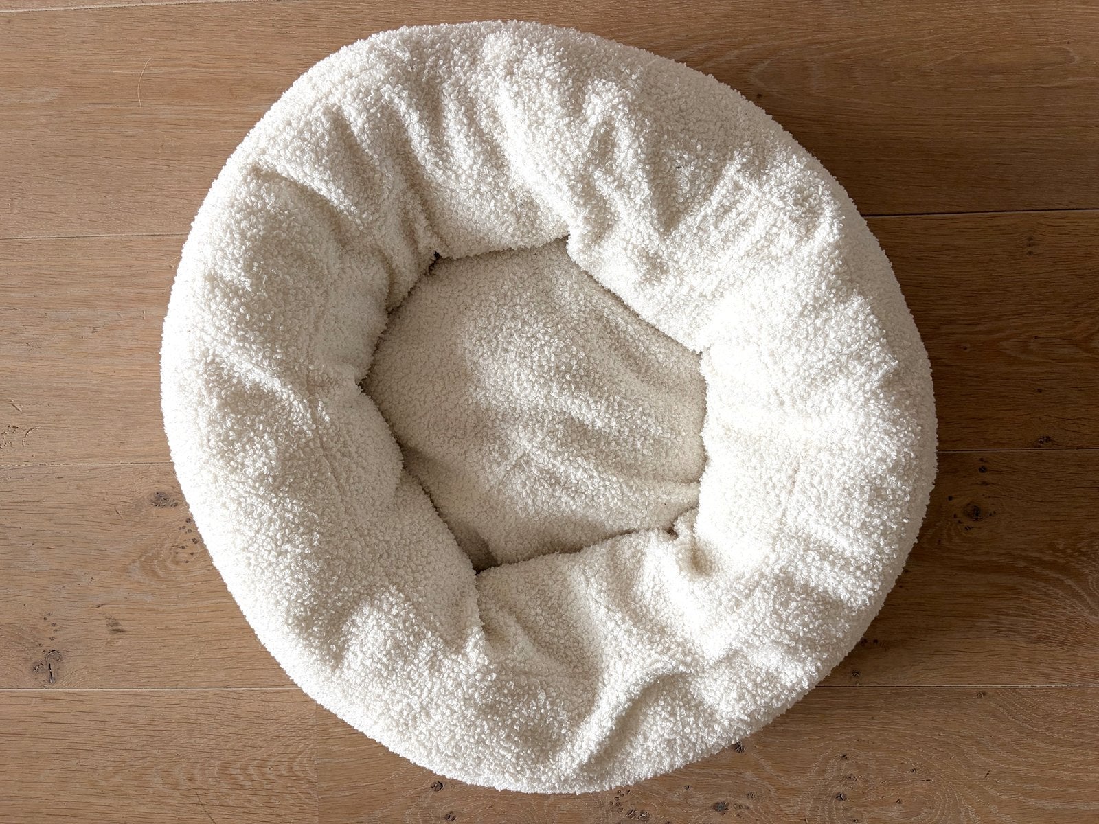 Hema kattenmand wit teddy donut sherpa 50 cm, Ophalen of Verzenden, Zo goed als nieuw, Pluche