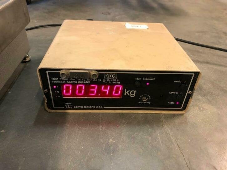 Servo balans weegschaal 50x60 cm tot 150 kilo, Niet ingevuld, Gebruikt, Niet ingevuld, Ophalen of Verzenden