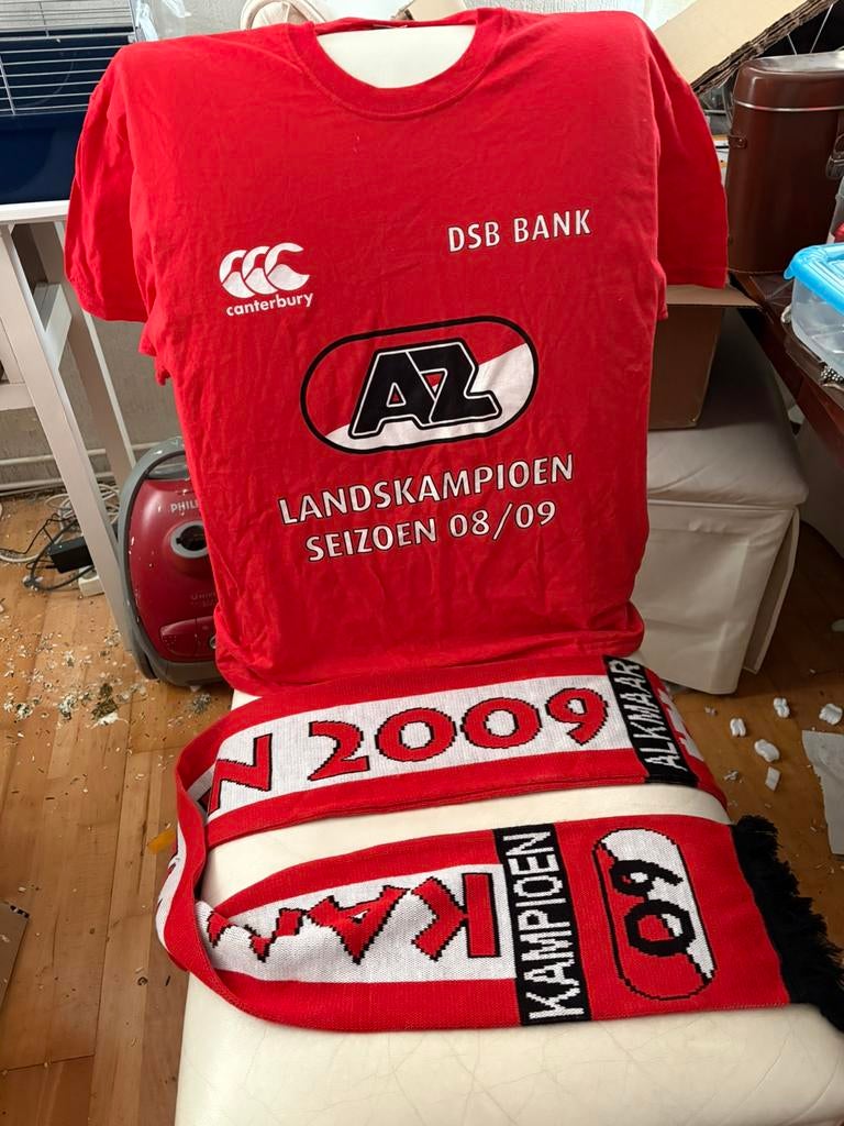A Z. !    Shirt. X L.  Kampioen 2009 !, Ophalen of Verzenden, Zo goed als nieuw, Overige maten, Voetbal