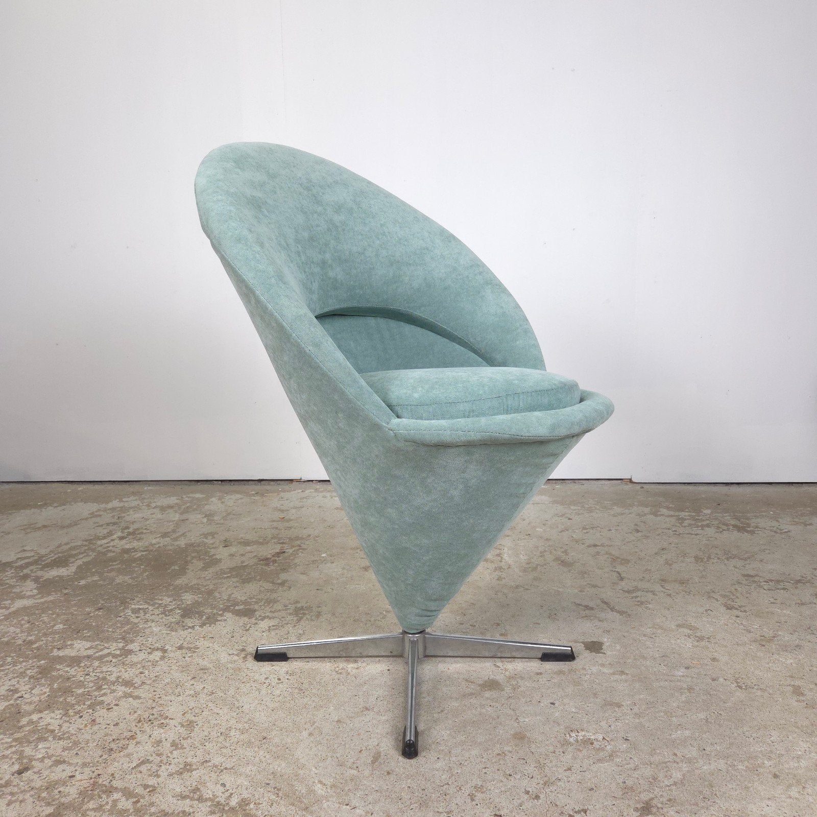 Verner Panton, Vintage jaren 60 'Cone Chair' draaistoel, Ophalen, Vitra, Scandinavisch, Mid Century, Gebruikt, Minder dan 75 cm