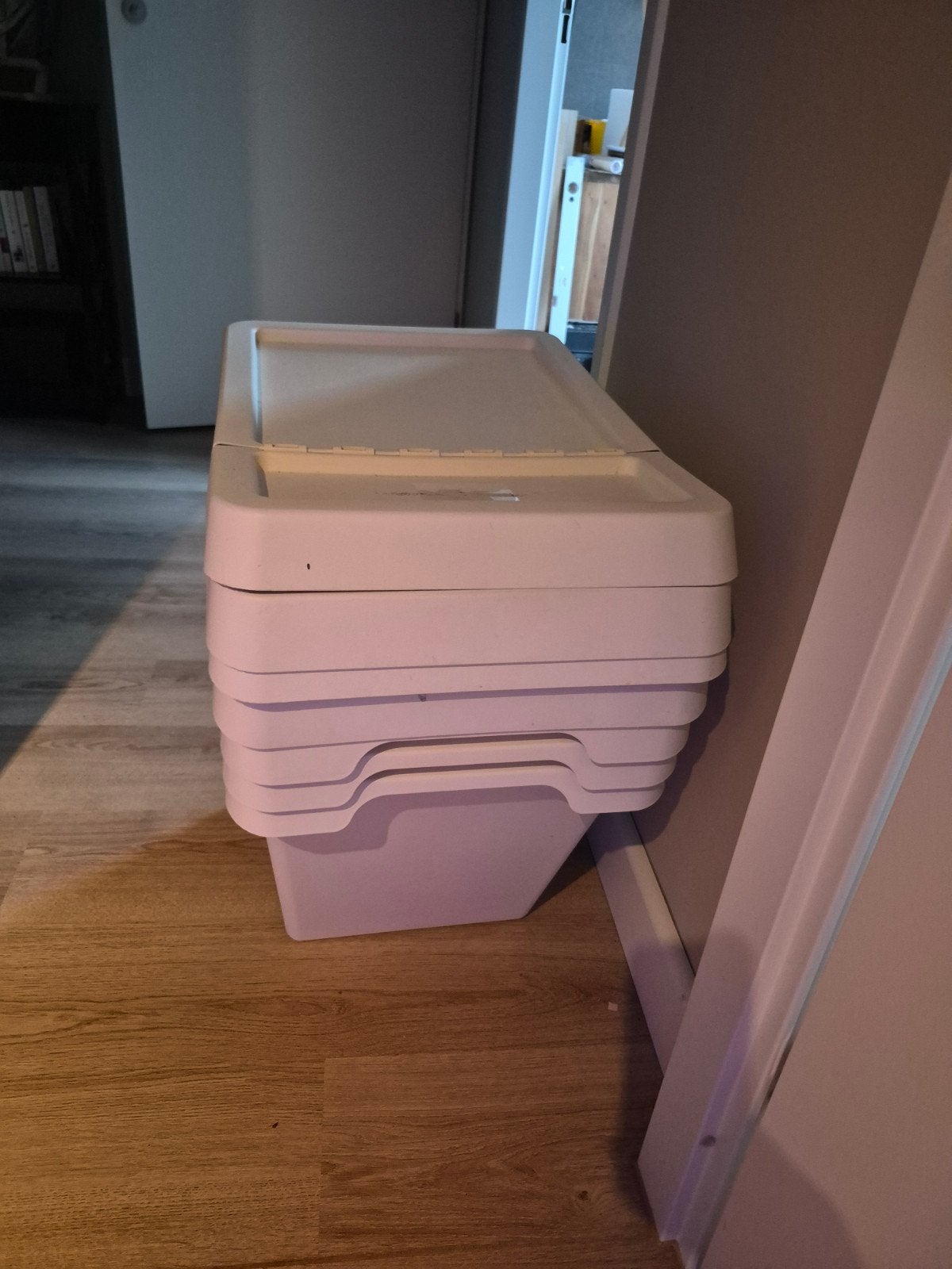 4 stuks kunststof opbergbox, Ophalen, Kunststof, Minder dan 50 cm
