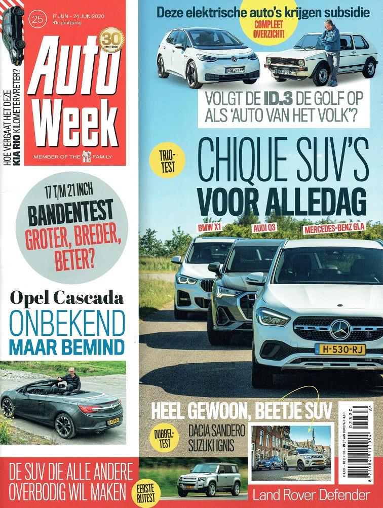 Autoweek 2020 nr. 25 (o.a. Audi Q3 & Mercedes-Benz GLA 200), Verzenden, Gelezen, Algemeen