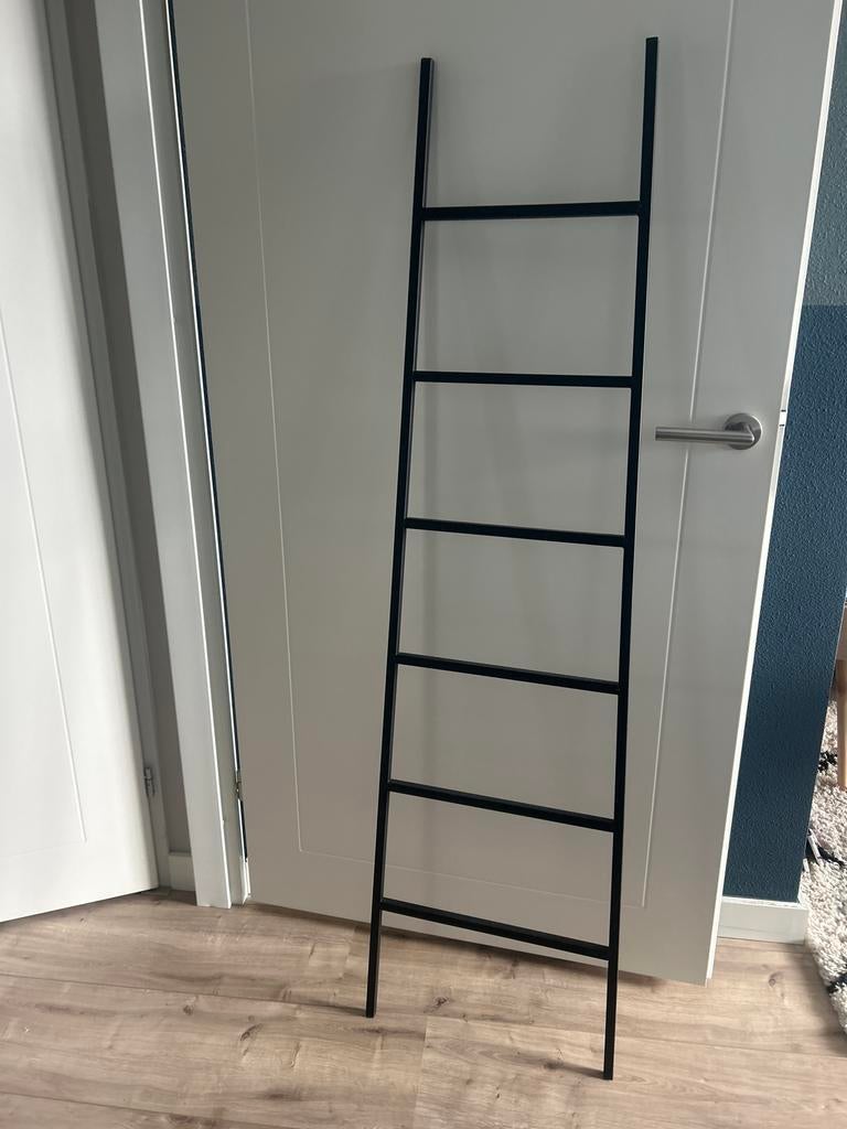 Decoratieve ladder zwart 165 cm, Huis en Inrichting, Woonaccessoires | Overige, Ophalen, Zo goed als nieuw
