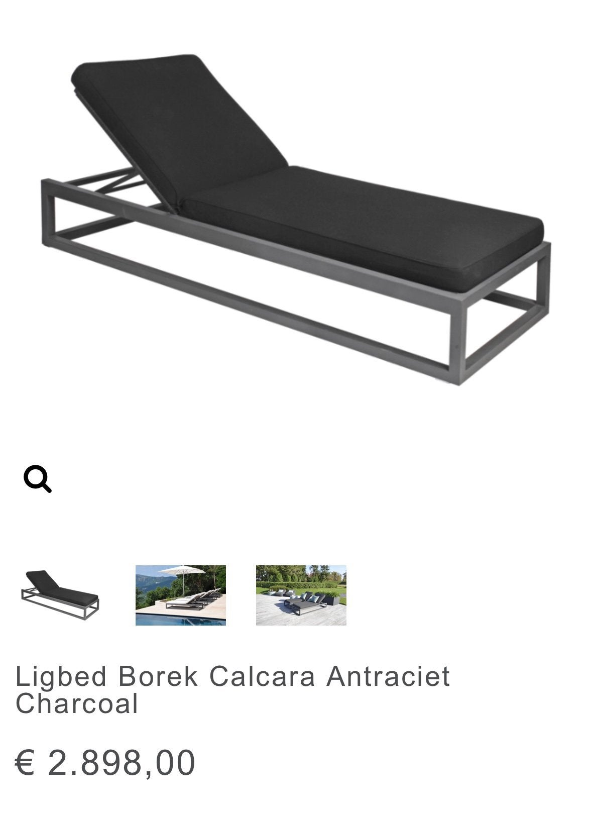Borek Calcara ligbedden, Tuin en Terras, Ligbedden, Ophalen, Zo goed als nieuw, Wicker