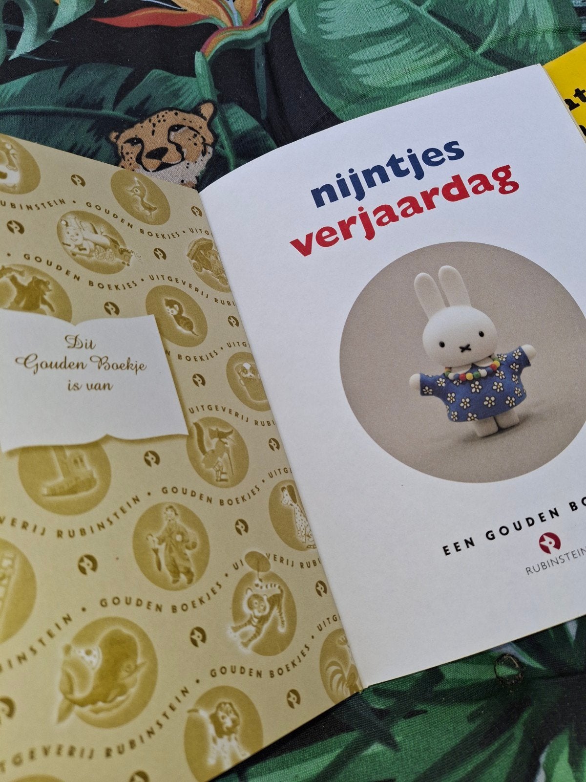 Nijntje aan Zee 1970 & Nijntjes Verjaardag - Gouden Boekj, Fictie algemeen, Zo goed als nieuw, Dick Bruna, Gouden boekje