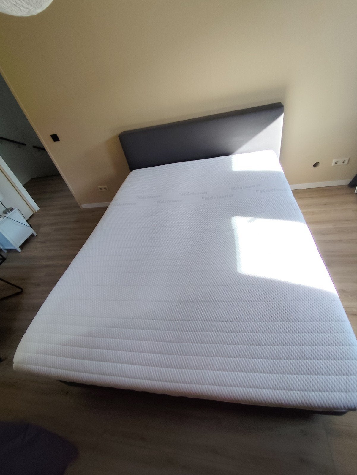 KARLSSON boxspring 160x210cm, Ophalen, Gebruikt, 210 cm, Tweepersoons
