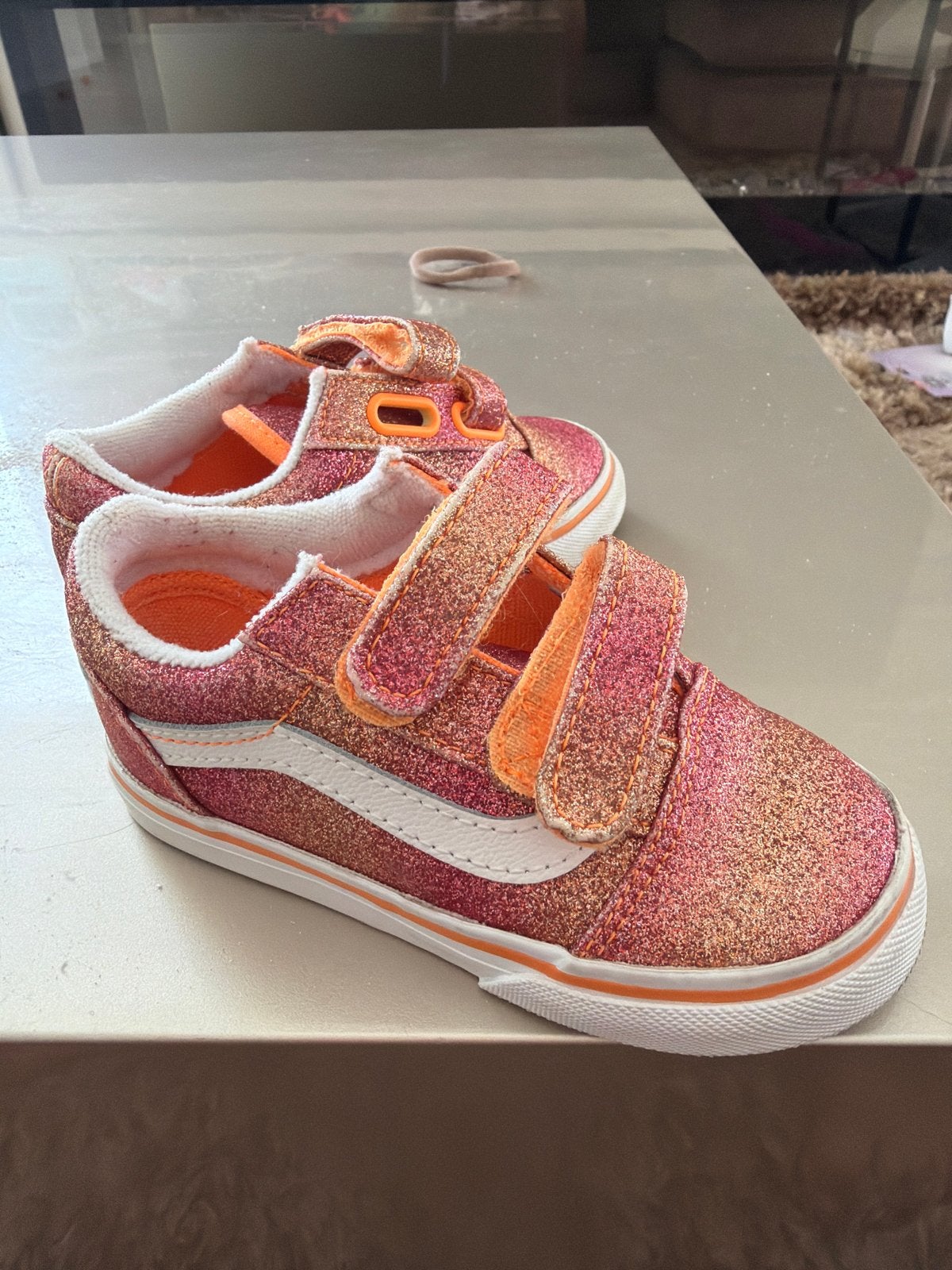 Vans Old Skool Glitter Klittenband Schoenen Maat 24, Ophalen of Verzenden, Gebruikt, Meisje, Sportschoenen