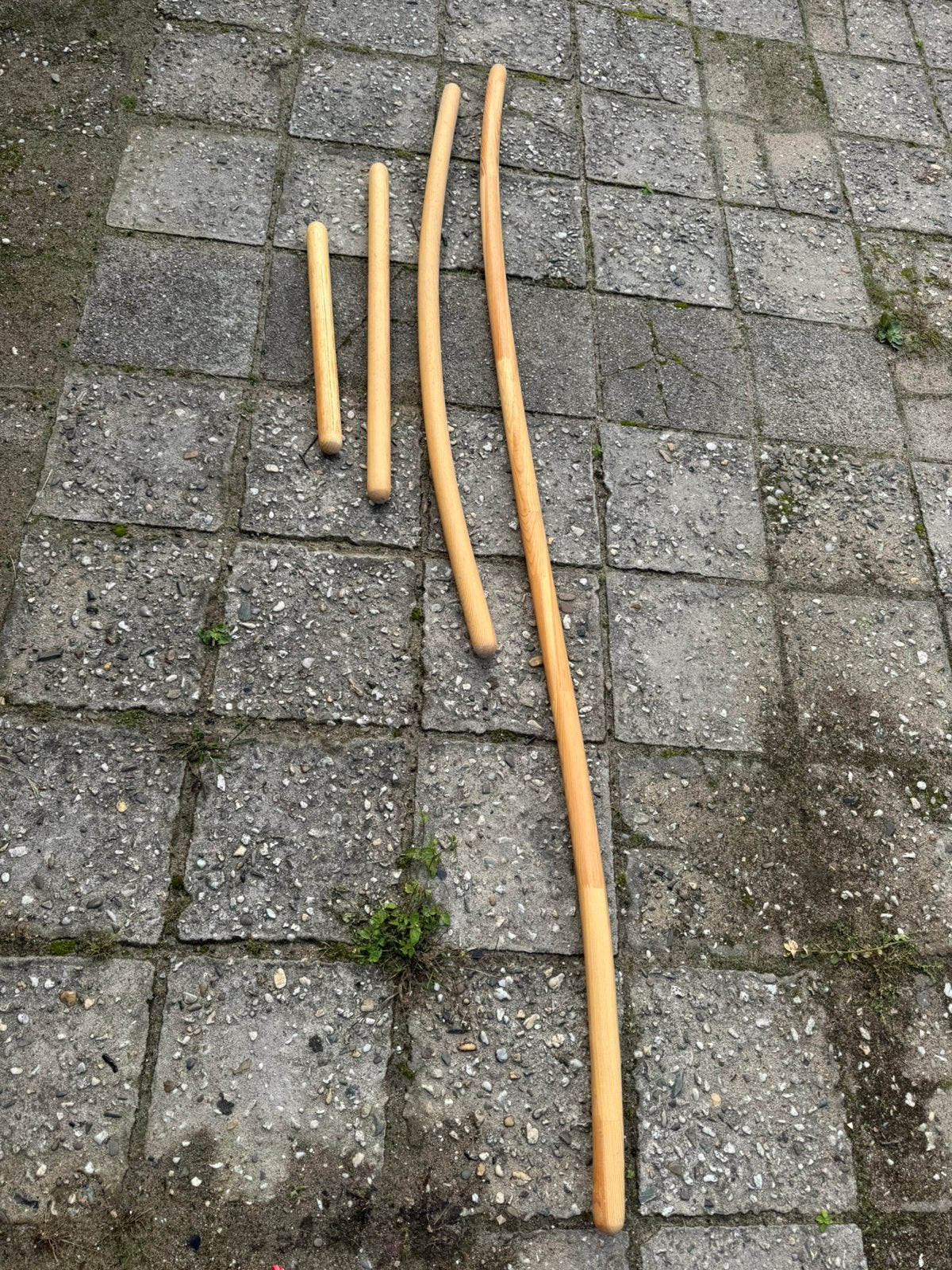 Trappleuningen trapleuning gebogen nieuw, Doe-het-zelf en Verbouw, Ophalen, Zo goed als nieuw, Minder dan 2 meter