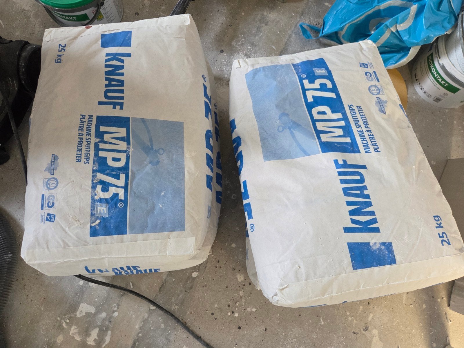 Knauf MP 75 Machine Spuitgips 25 kg (4 zakken), Doe-het-zelf en Verbouw, Ophalen, Overige typen