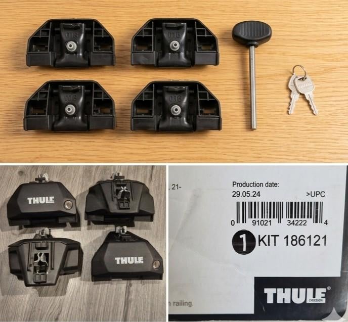 ​Thule Evo Flush Rail 710600 + Kit 186121, Ophalen, Zo goed als nieuw