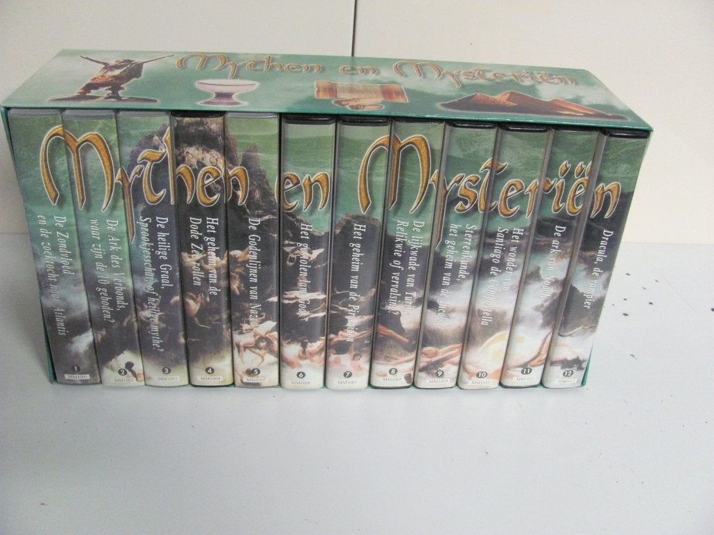 VHS/VIDEOBANDEN mythen en mysterien ,12 stuks, Alle leeftijden, Boxset, Zo goed als nieuw, Documentaire