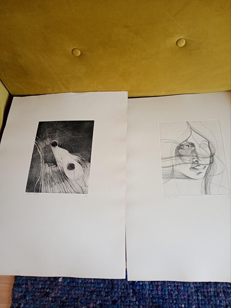 Grafieken Luciano micallef 8 stuks, Antiek en Kunst, Ophalen