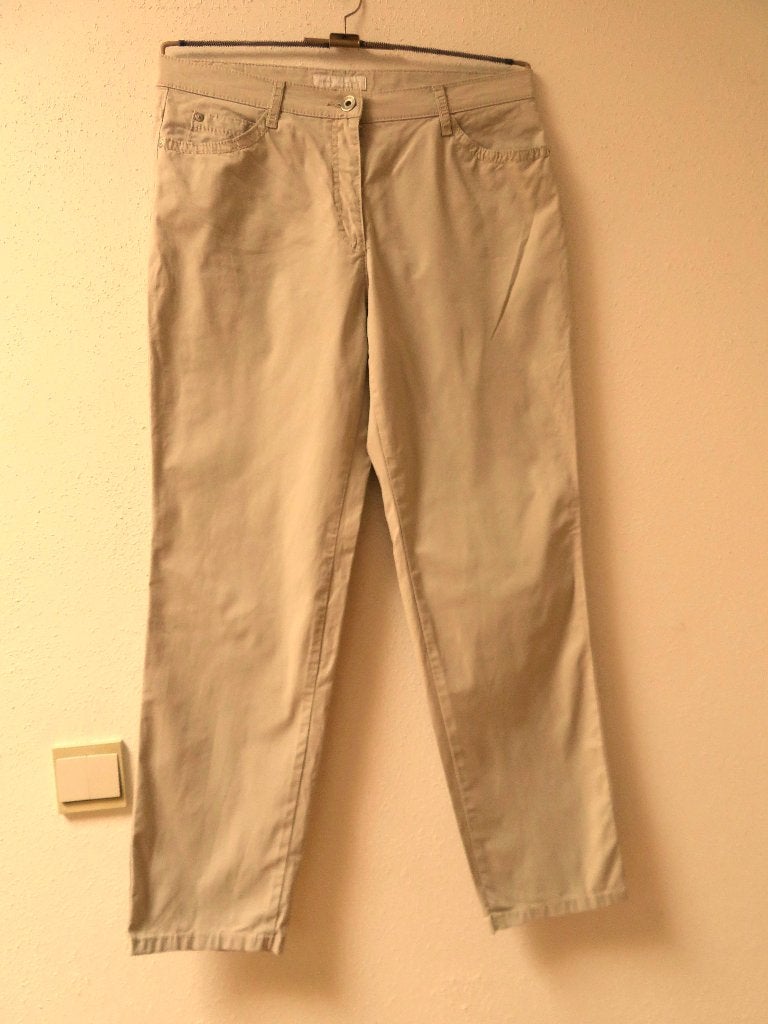 K48 BRAX CAROLA nieuwe broek licht beige maat 42 K, Beige, Maat 42/44 (L), Nieuw, Lang