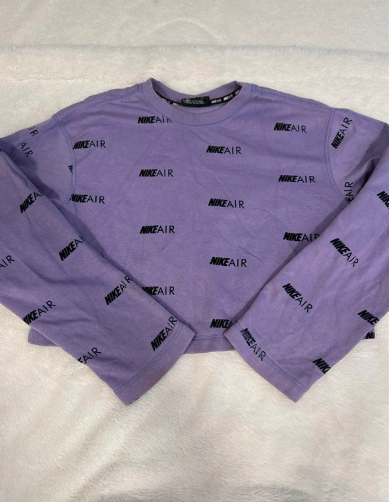 Nike Air Cropped Sweater Paars, Ophalen of Verzenden, Gedragen, Maat 34 (XS) of kleiner, Paars