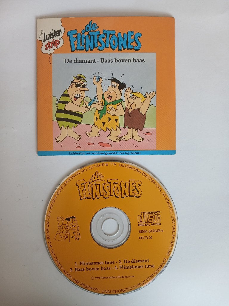 De Flintstones Luisterstrip CD - De diamant / Baas boven, Boeken, Luisterboeken, Kind, Hanna-Barbera Productions Inc., Verzenden