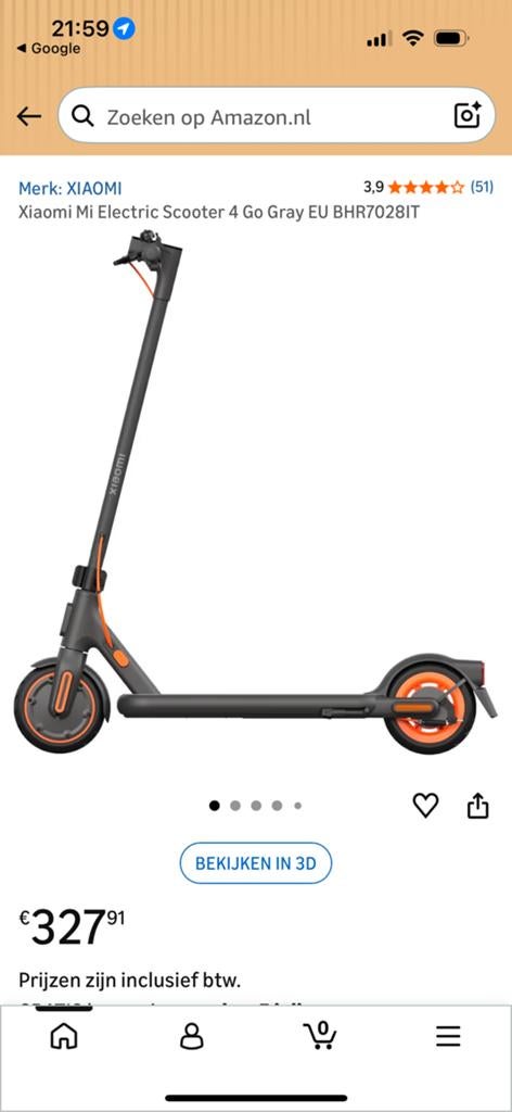 Xiaomi Electric Scooter 4 Go., Fietsen en Brommers, Steps, Ophalen of Verzenden, Zo goed als nieuw, Elektrische step (E-scooter)