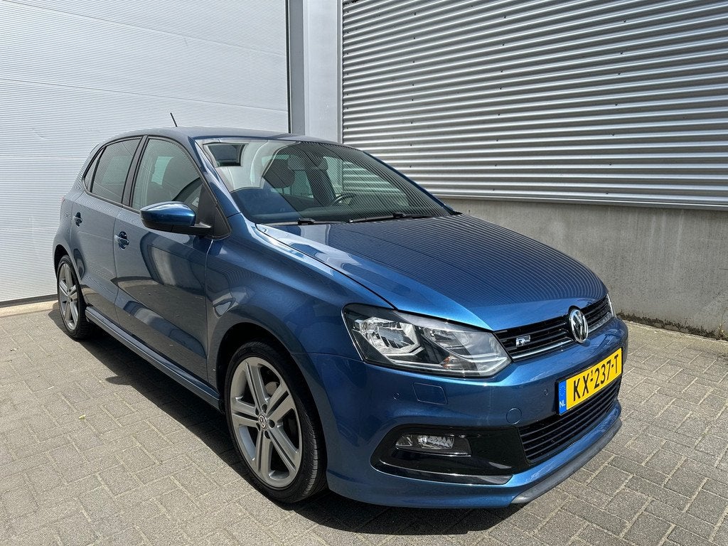 Volkswagen Polo 1.2 TSI Highline |3x R-line|Carplay|Cruise|D, Stof, 4 cilinders, Blauw, Origineel Nederlands