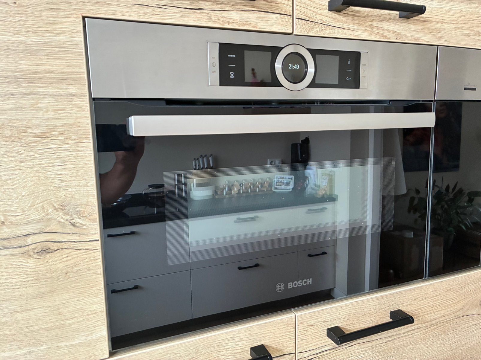 Bosch inbouw oven & magnetron CMG656BS1/48, Witgoed en Apparatuur, Ovens, Ophalen, 45 tot 50 cm, Gebruikt, Bosch