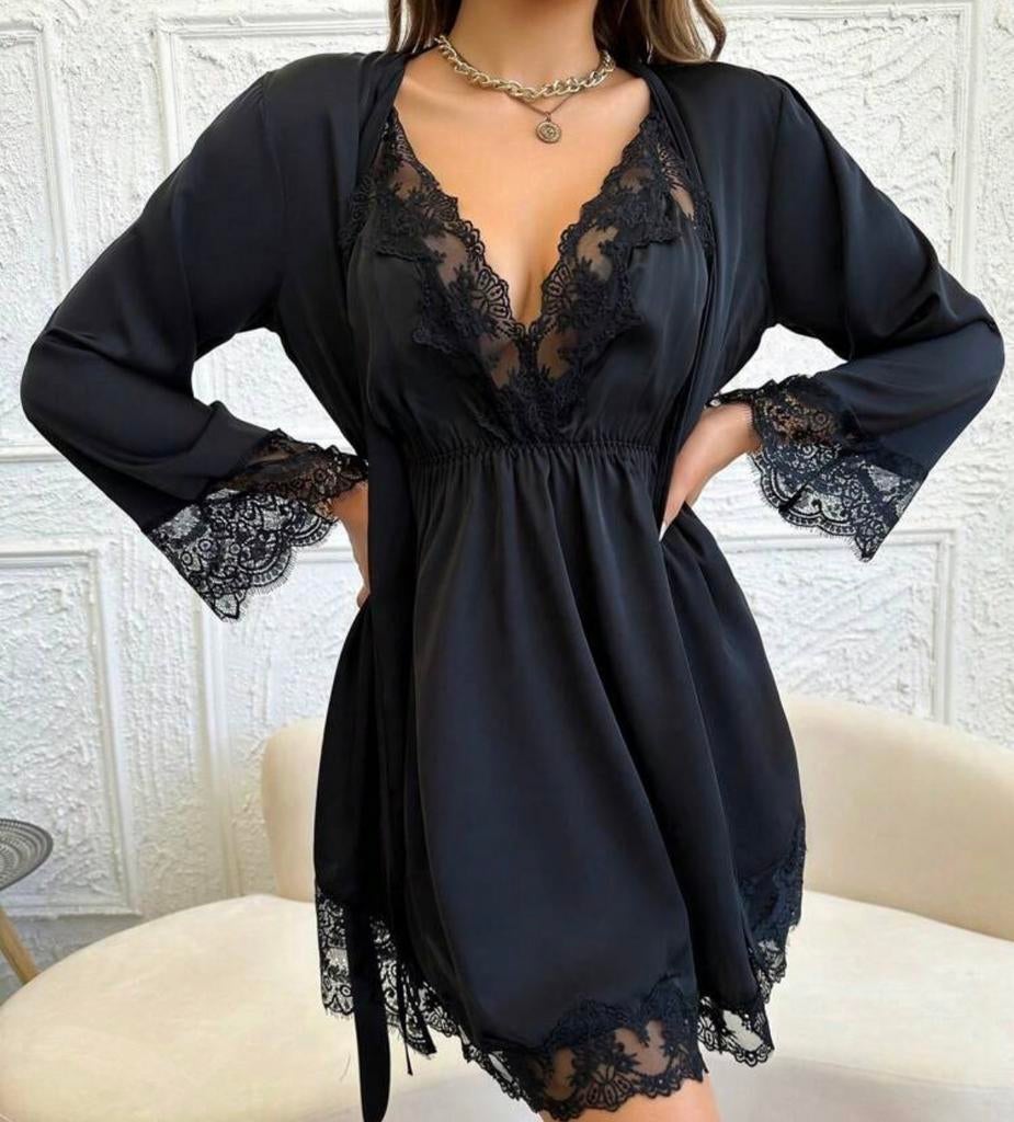 Nieuwe Slipdress&kimono maat l/xl Hunkemoller insp, Ophalen of Verzenden, Badjas