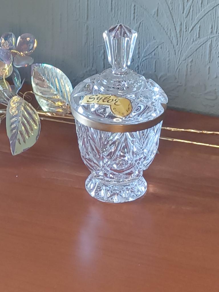 Vintage Sylor Paris Kristallen Bonbonnière, Antiek en Kunst, Ophalen of Verzenden