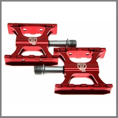 BLB - Brick Lane Bikes - Track pedalen, rood, Crankstel of Pedalen, Nieuw, Ophalen of Verzenden, BLB