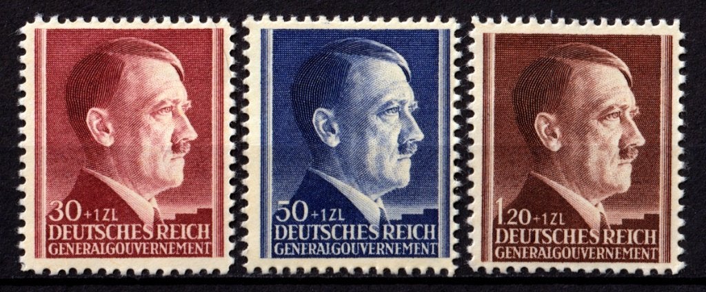 Polen, Duitse Bezetting, Adolf Hitler, Mi. 89-91 postfris, Verzenden, Polen, Postfris