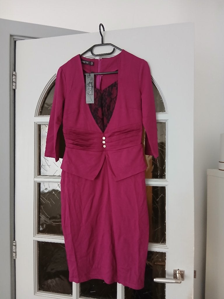 Paarse Jurk Maat L Nieuw, Kleding | Dames, Ophalen of Verzenden, Nieuw, Maat 38/40 (M), Paars