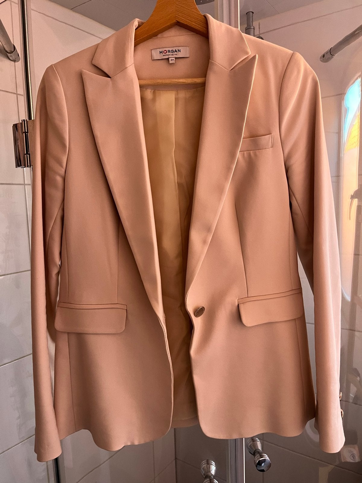 Morgan Jasje - Beige - Maat 34 (XS), Beige, Ophalen of Verzenden, Zo goed als nieuw, Jasje
