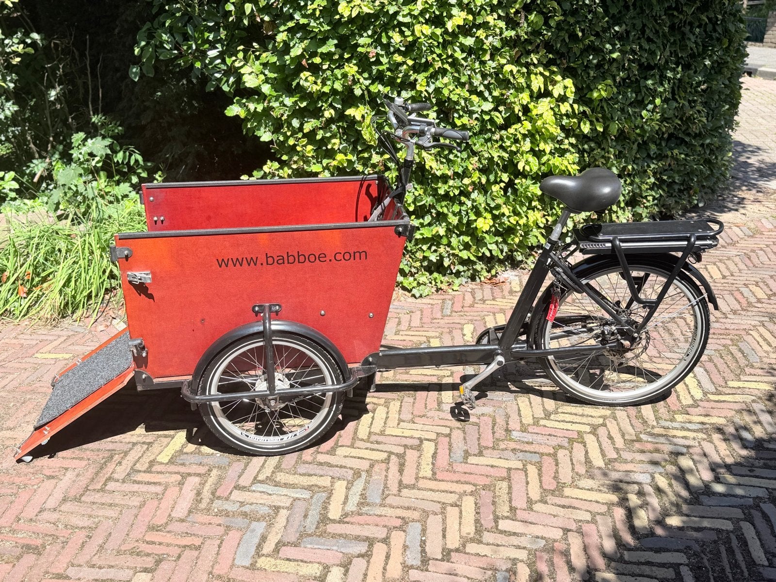 Babboe Dog-E elektrische bakfiets | 2021 | 2.432 km, Elektrisch, Zo goed als nieuw, 2 kinderen, Schijfrem