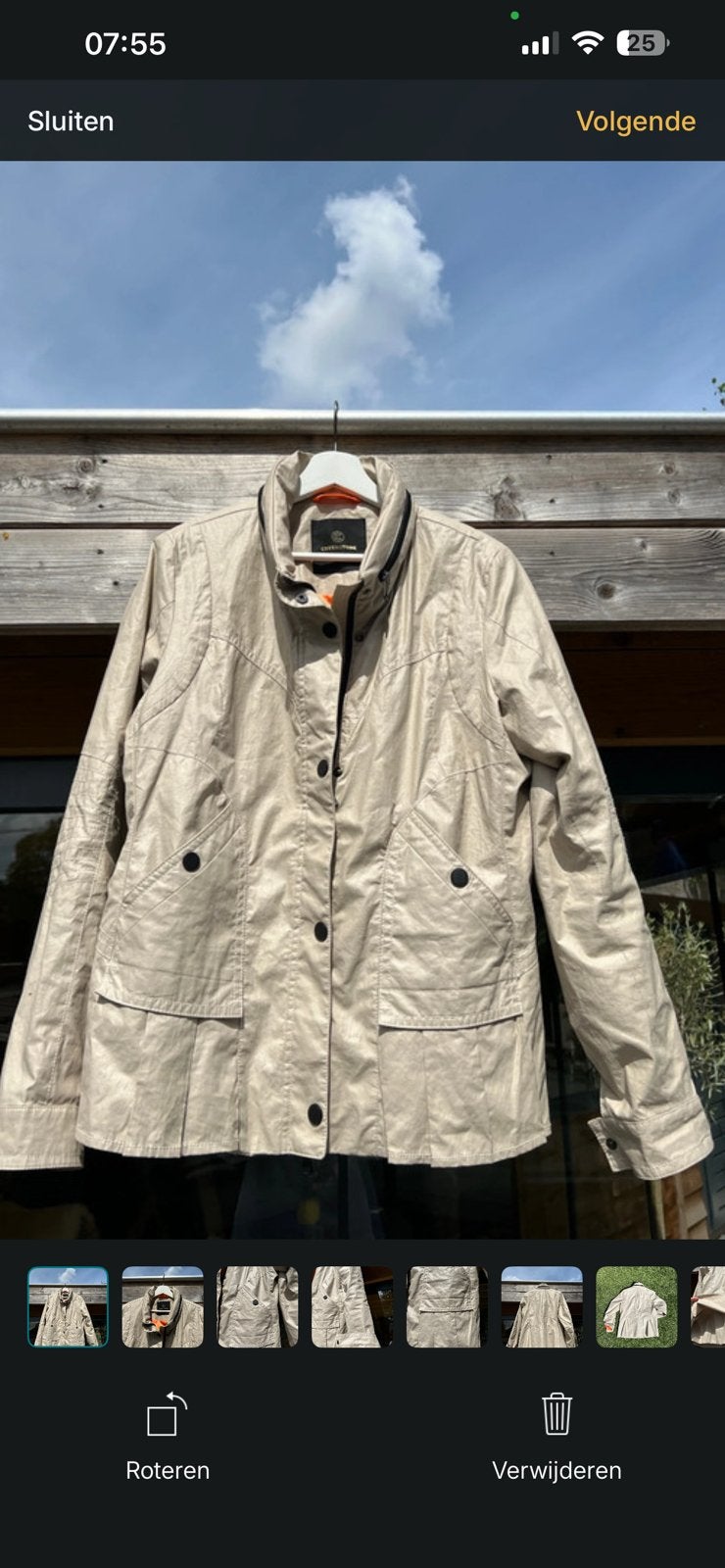 Supermooi zomerjack dames Creenstone, 44, Ophalen of Verzenden, Zo goed als nieuw, Maat 42/44 (L), Beige