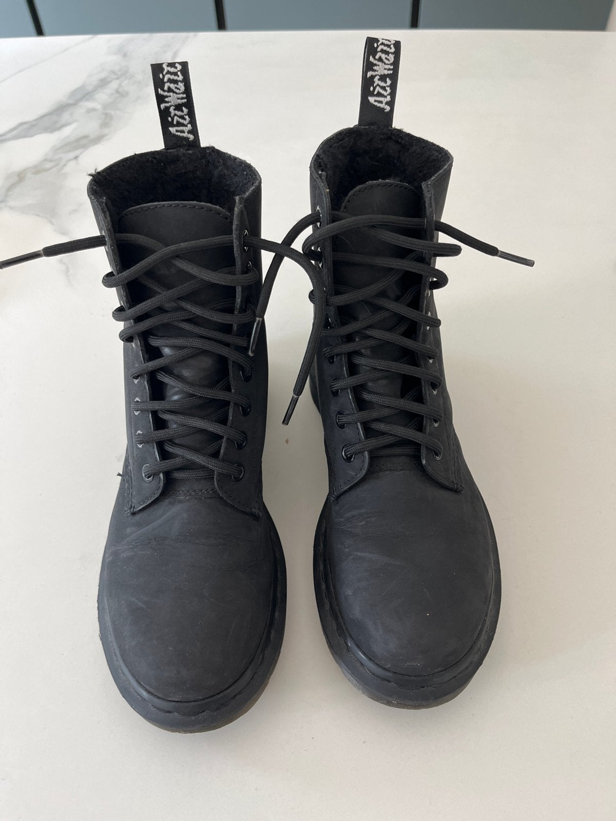 Dr. Martens 1460 Mono FL gevoerde laarzen - Maat 38, Ophalen of Verzenden, Zo goed als nieuw, Zwart, Lage of Enkellaarzen