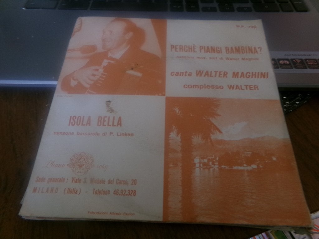 Zeldzaam - Complesso Walter – Isola Bella / Perchè Piangi, Ophalen of Verzenden, Gebruikt, Pop