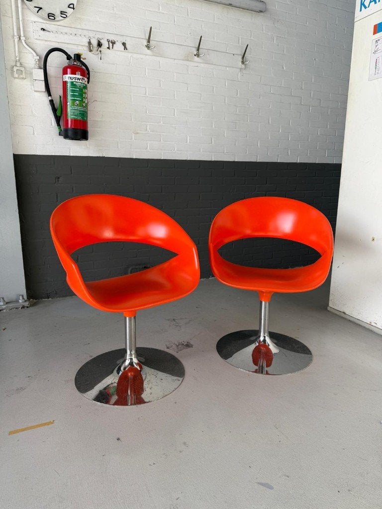 2x SPOT by Figurae Designstoelen – Oranje, Ophalen, Twee, Overige kleuren, Figurae
