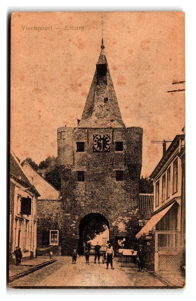 Elburg, Vischpoort, Verzenden, 1920 tot 1940, Ongelopen, Gelderland