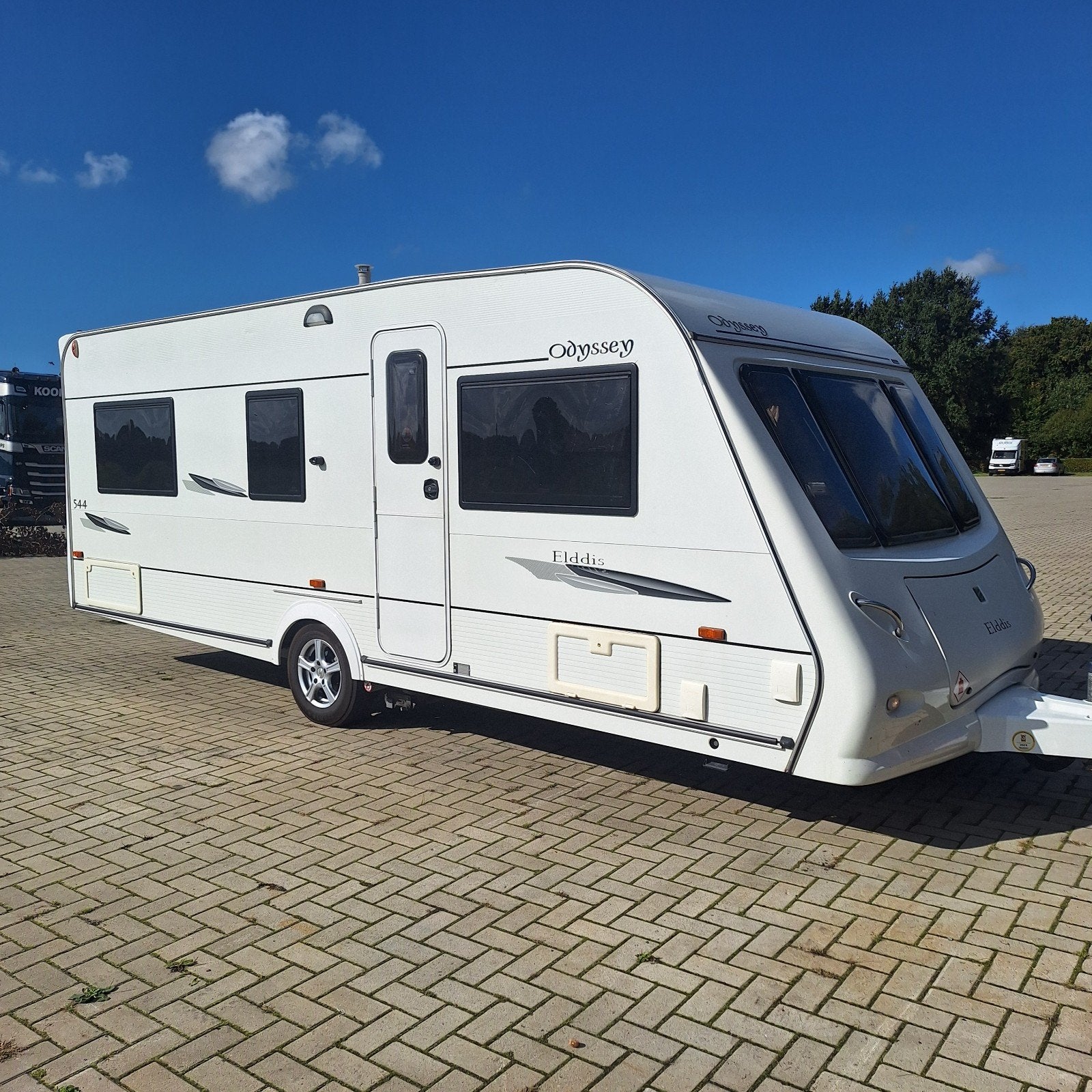 Elddis Odyssey 544, Voortent, 1e Eigenaar, Bovag 2024, Mover, Elddis, Bedrijf, Treinzit, Schokbreker