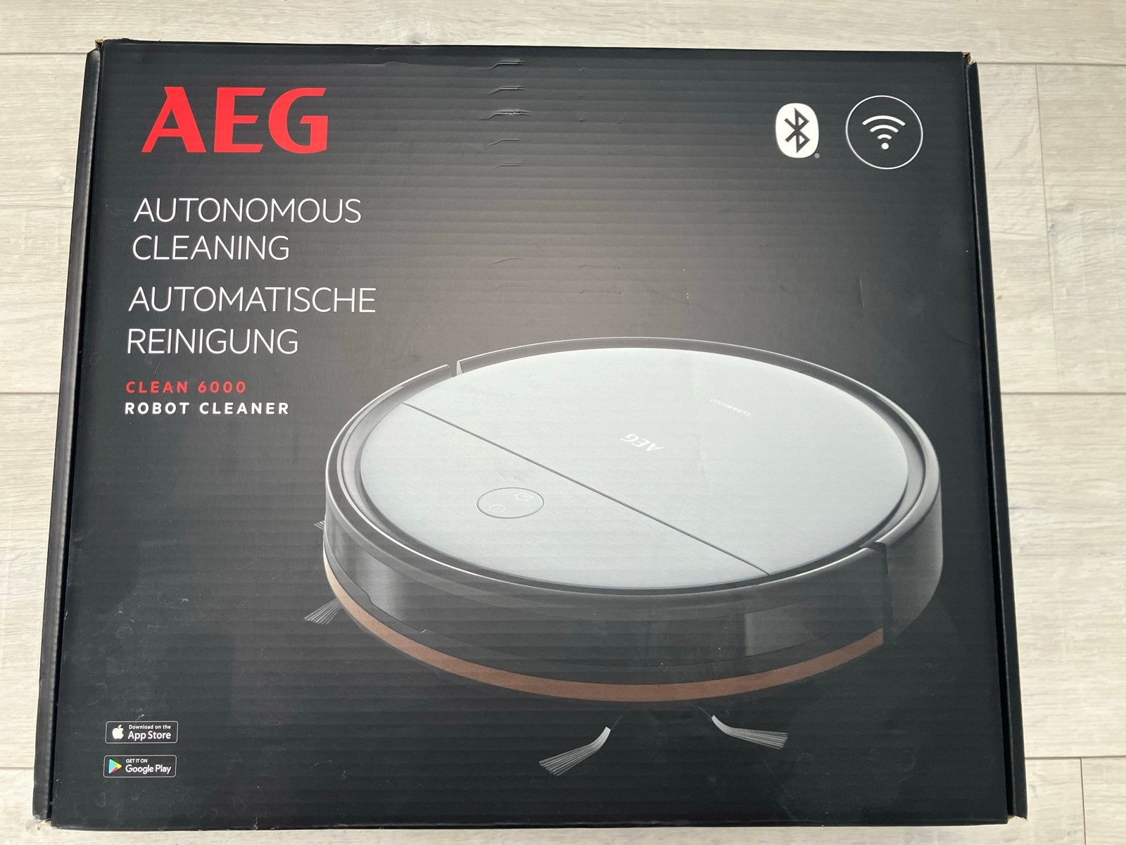 AEG CLEAN 6000 Robotstofzuiger, Witgoed en Apparatuur, Stofzuigers, Nieuw, Ophalen of Verzenden, Robotstofzuiger, Bedienbaar via app