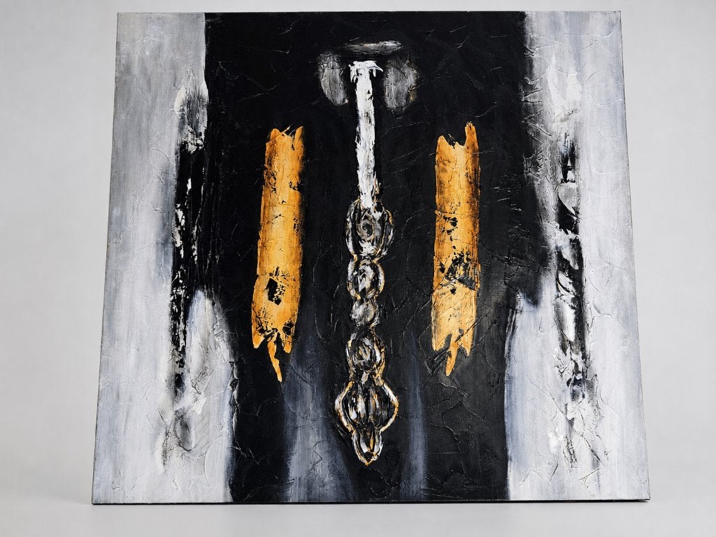 Uniek Schilderij op Canvas 120x120 cm (W. Scholten, Ophalen, Oorspronkelijke maker, Zo goed als nieuw, Schilderij