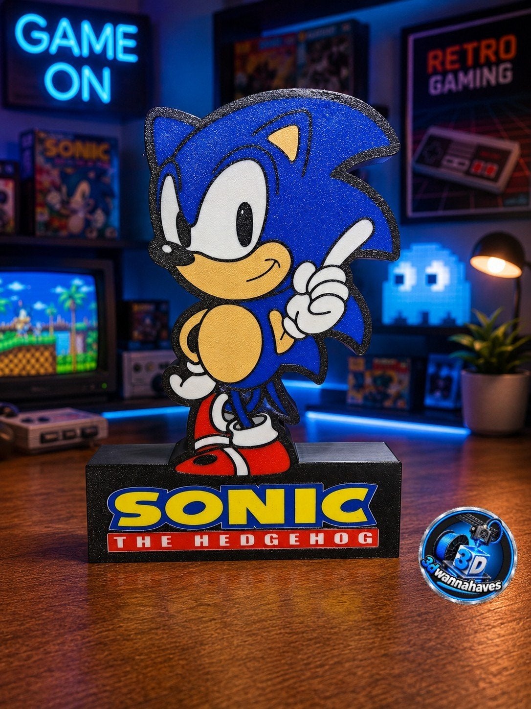 Sonic the Hedgehog Lichtbak met Zuinige LED-verlichting, Meerkleurig, Ophalen of Verzenden, Nieuw, Lamp