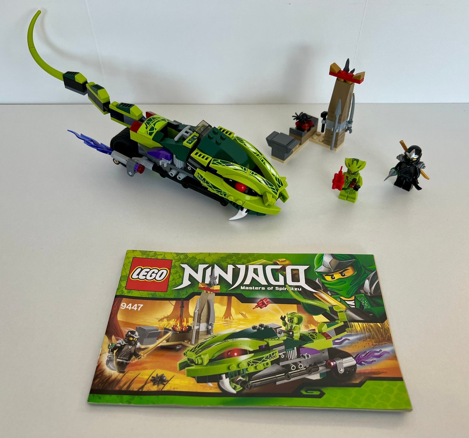 Lego Ninjago 9447 Lasha’s Bite Cycle, Ophalen of Verzenden, Zo goed als nieuw