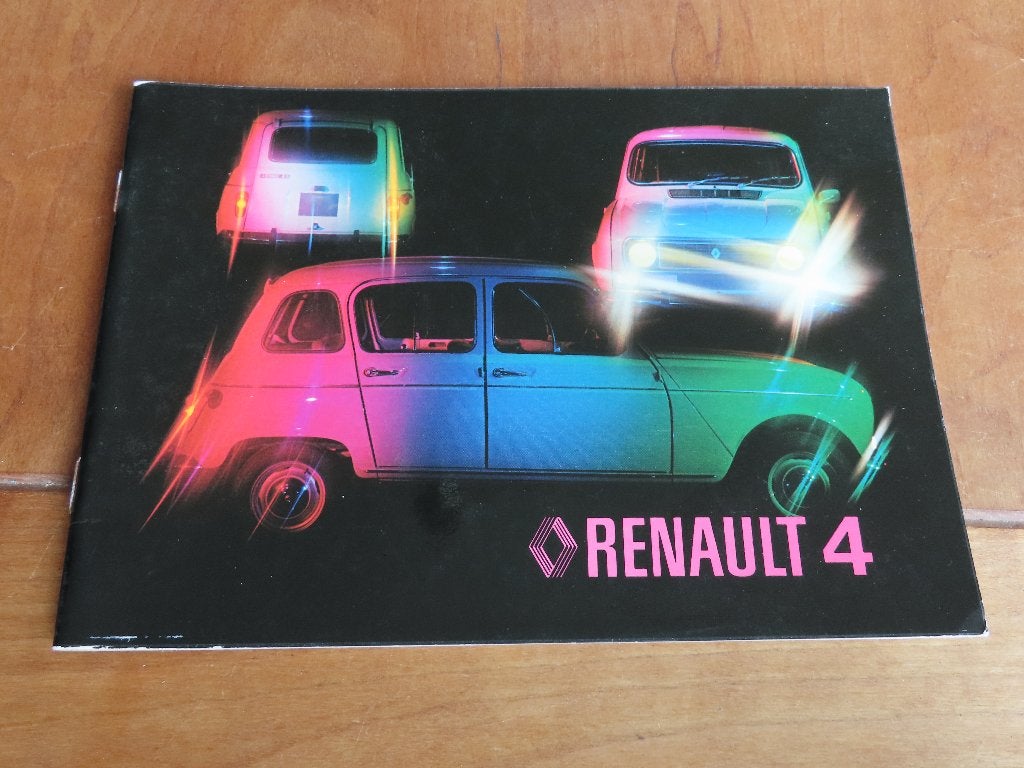 Instructieboek Renault 4, 4 Safari, Renault 4 F4, R4 F6 1978, Ophalen of Verzenden
