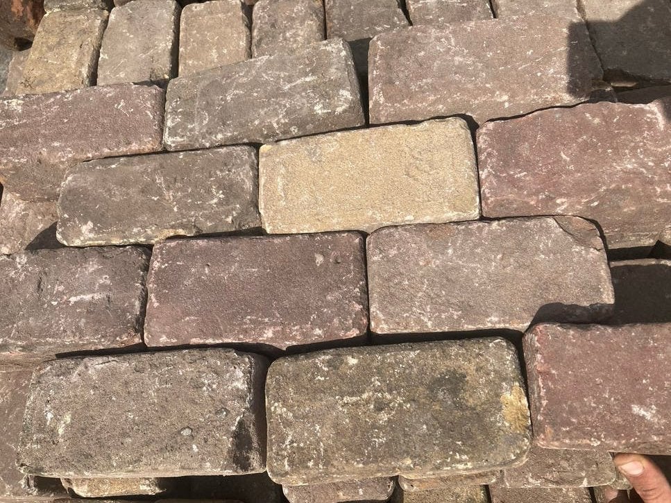 Oud gebakken klinkers (klinkerkeien) c.a. 23,5m2, Tuin en Terras, Ophalen, Overige materialen, Gebruikt, Klinkers