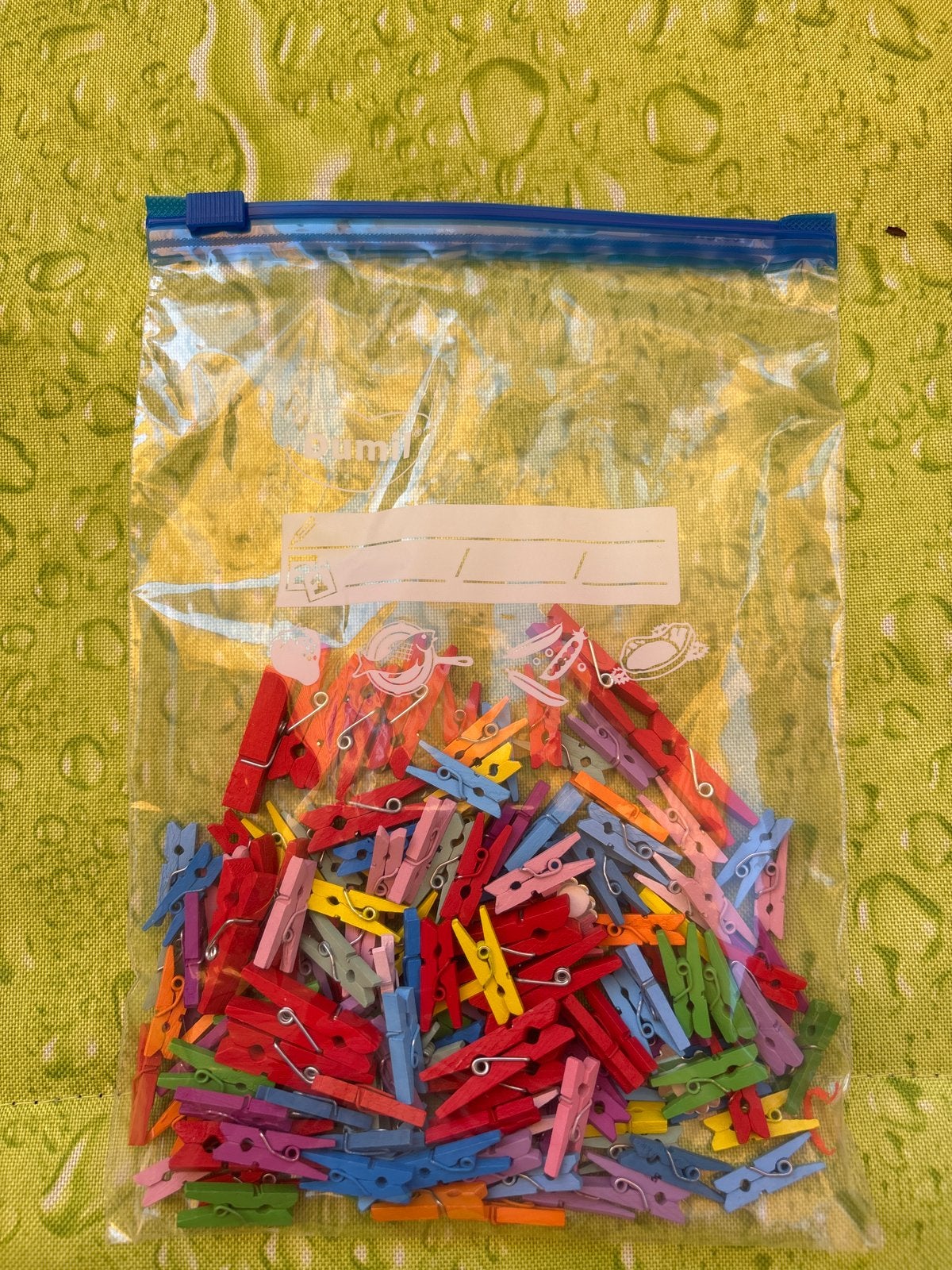 Mini knijpers, gekleurd, voor knutselen of decoratie, Gebruikt, Overige thema's, Meerkleurig, Overige merken