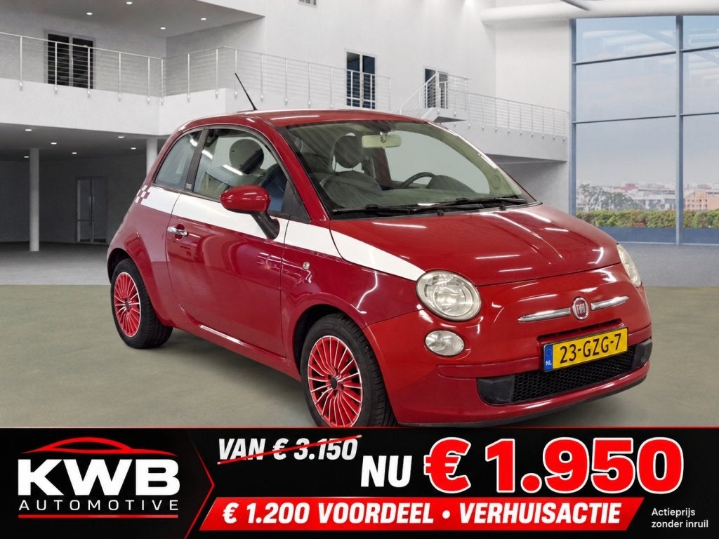 Fiat 500 1.2 Pop | Airco | Distributie vervangen | NAP, Auto's, Gebruikt, 1242 cc, 4 cilinders, 840 kg
