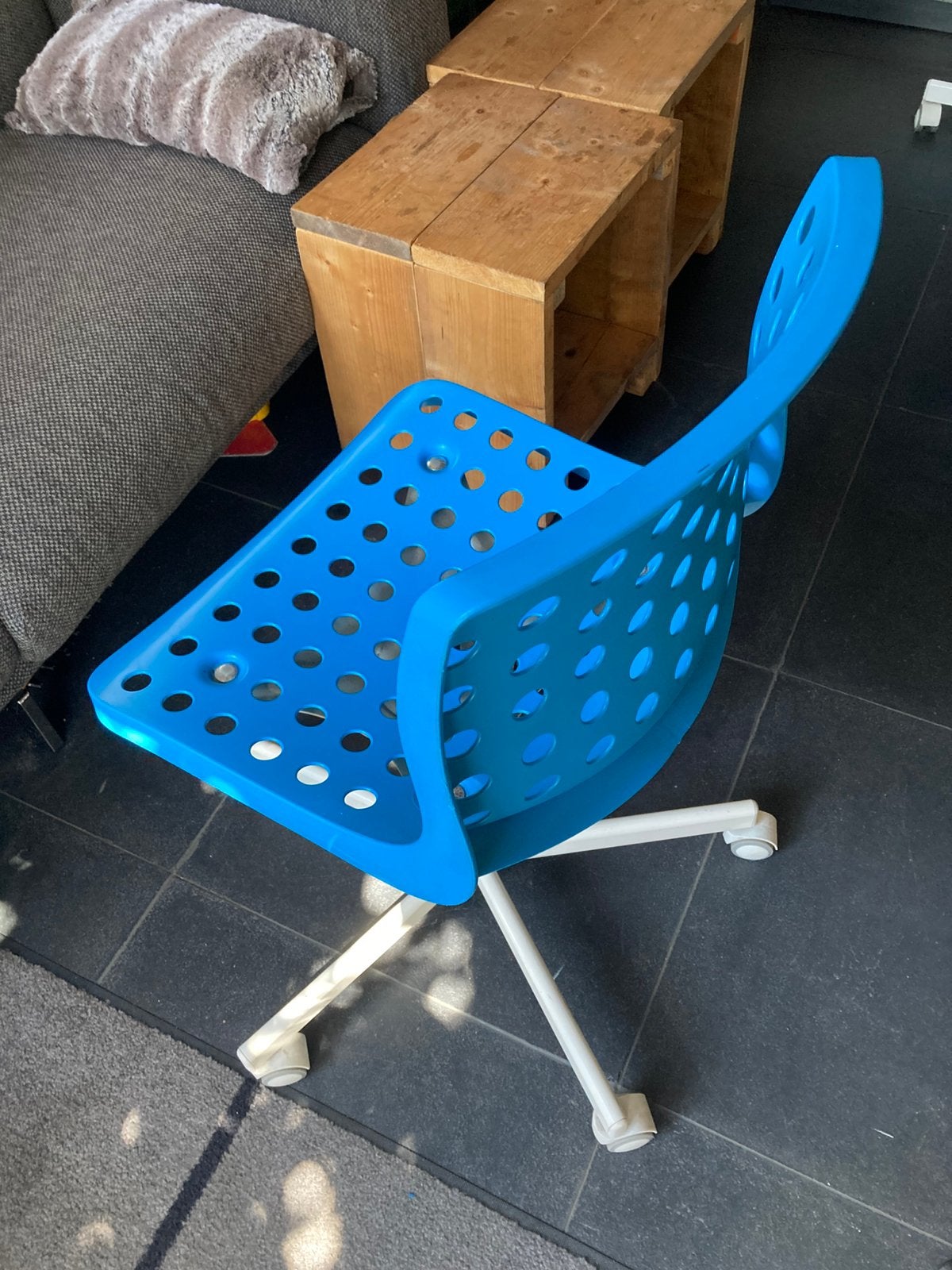 IKEA bureaustoel, Ophalen, Gebruikt, Blauw, Bureaustoel