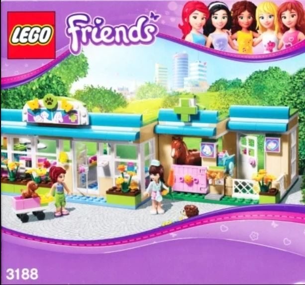 LEGO Friends Dierenkliniek (3188), Lego, Friends, Ophalen of Verzenden, Zo goed als nieuw