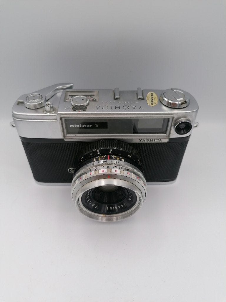 Yashica Minister vintage rangefinder analog camera, Ophalen of Verzenden, Compact, Overige Merken