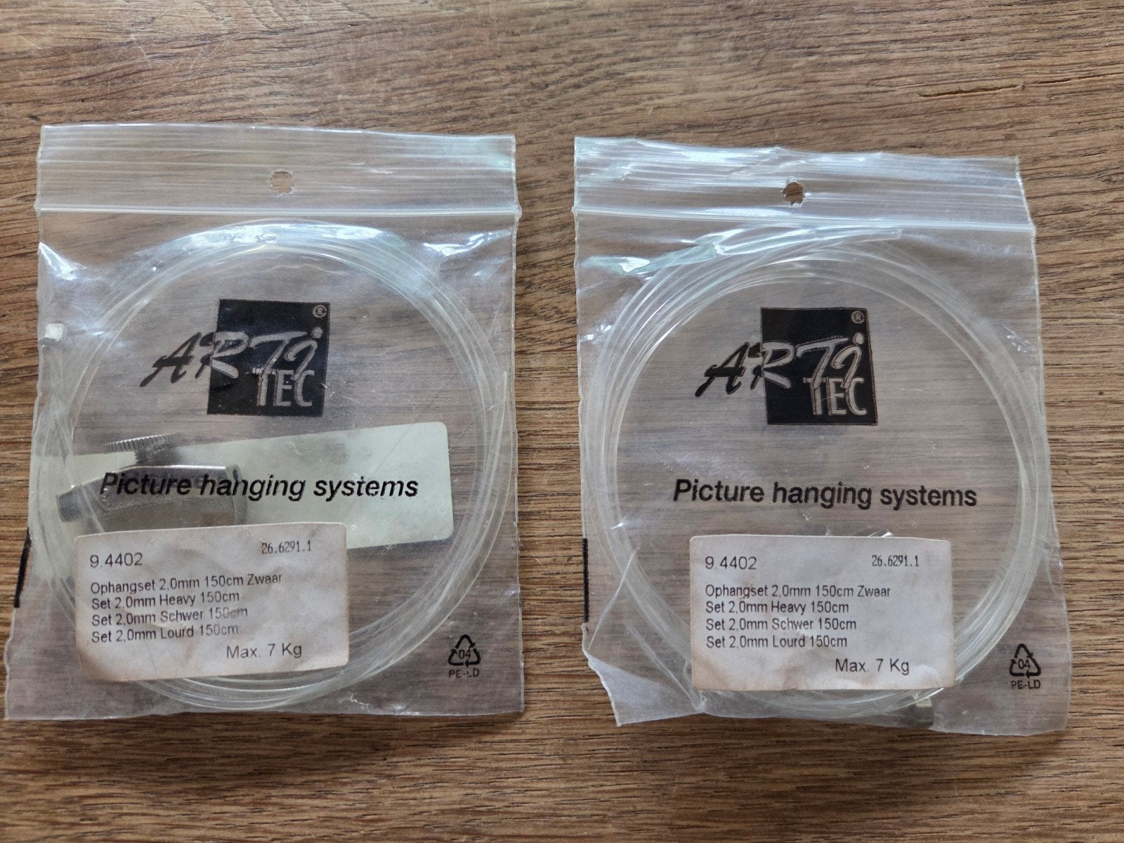 ARTITEQ ophangsets voor schilderijen. Zwaar  tot 7 kg, Ophalen of Verzenden, Nieuw, Overige materialen