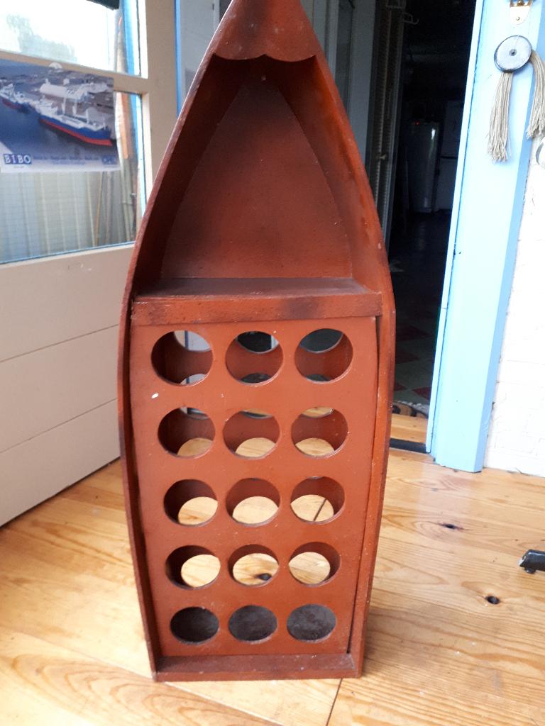Brocante wijnrek, Antiek en Kunst, Curiosa en Brocante, Ophalen