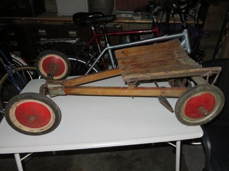 antiek speelgoed Ruderrenner van Steiff hout  opknapper, Ophalen